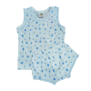 Blue polka Dotted baby suit