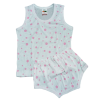 Pink polka dotted baby suit