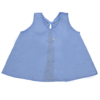 Velona Large Embroidered Baby Shirt - Blue
