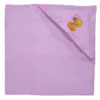Hooded Muslin Baby Blanket in Pink