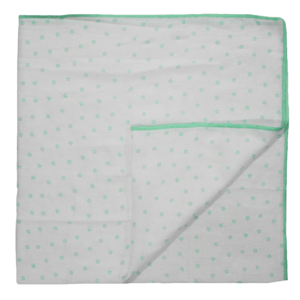 Velona Baby Swaddle - Green Stars