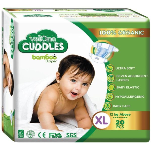 VELONA CUDDLES BAMBOO DIAPER JUMBO PACK Velona