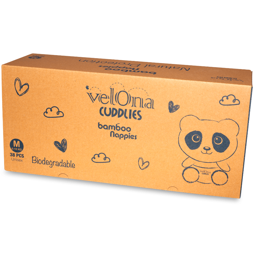 Velona Cuddlies Bamboo Diaper - Medium