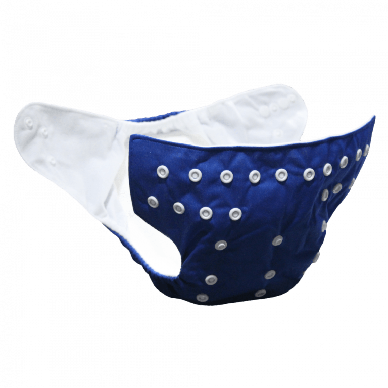 Reusable Cloth Diaper – Navy Blue (Free Size) – Velona