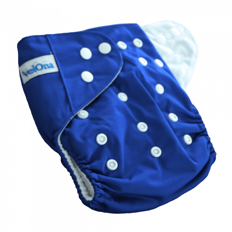 Reusable Cloth Diaper Navy Blue (Free Size) Velona