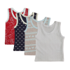 4pc pack of girls printed vests