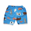 Blue Animal Print Shorts