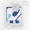 6pc bath linen set - whales