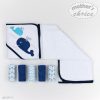 Hooded Towel and Face Cloths 6pc set