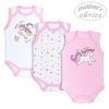 Girls 3pc Sleeveless Bodysuits