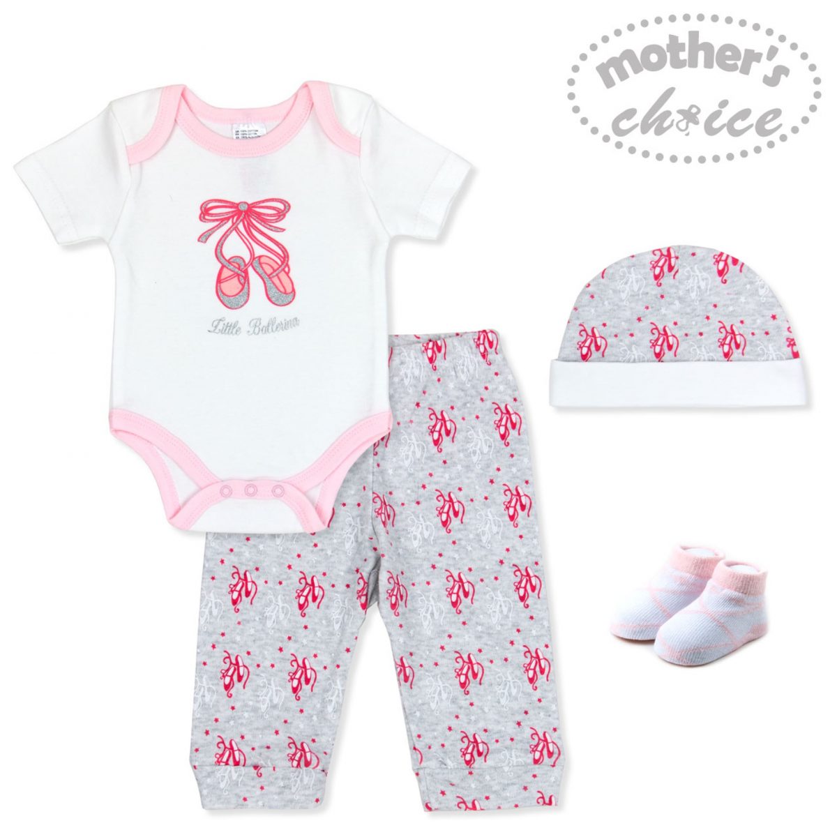 4pc Mothers Choice Baby Layette Giftset