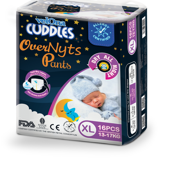 VELONA CUDDLES OVERNYTS PANT 16PCS