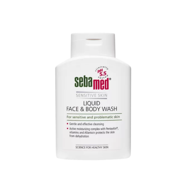 Sebamed Sensitive Skin Liquid Face & Body Wash (200ml)