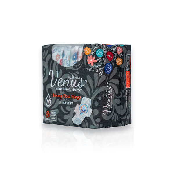 Venus Sanitary Napkins - Heavy Flow - 8pcs