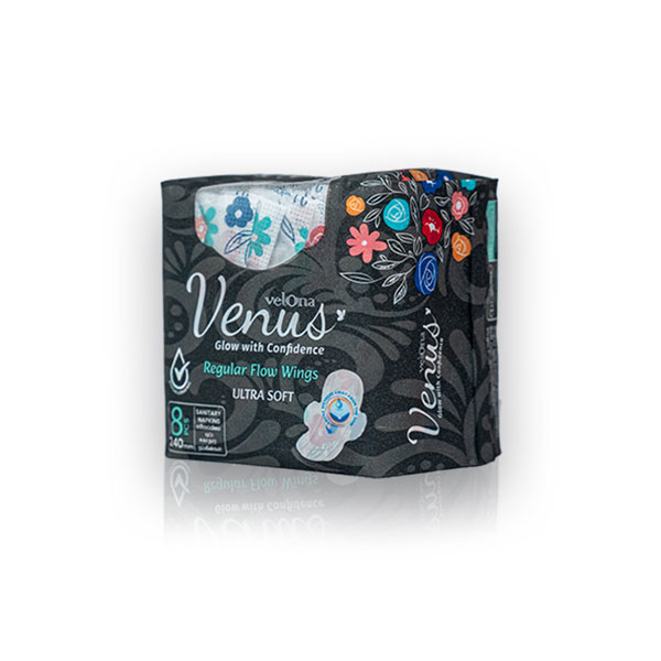 Venus Sanitary Napkins - Regular Flow - 8pcs